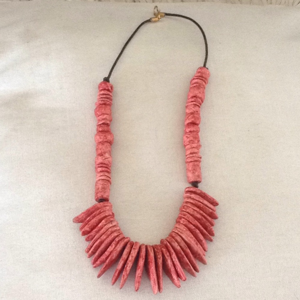 Chunky stone/clay necklace